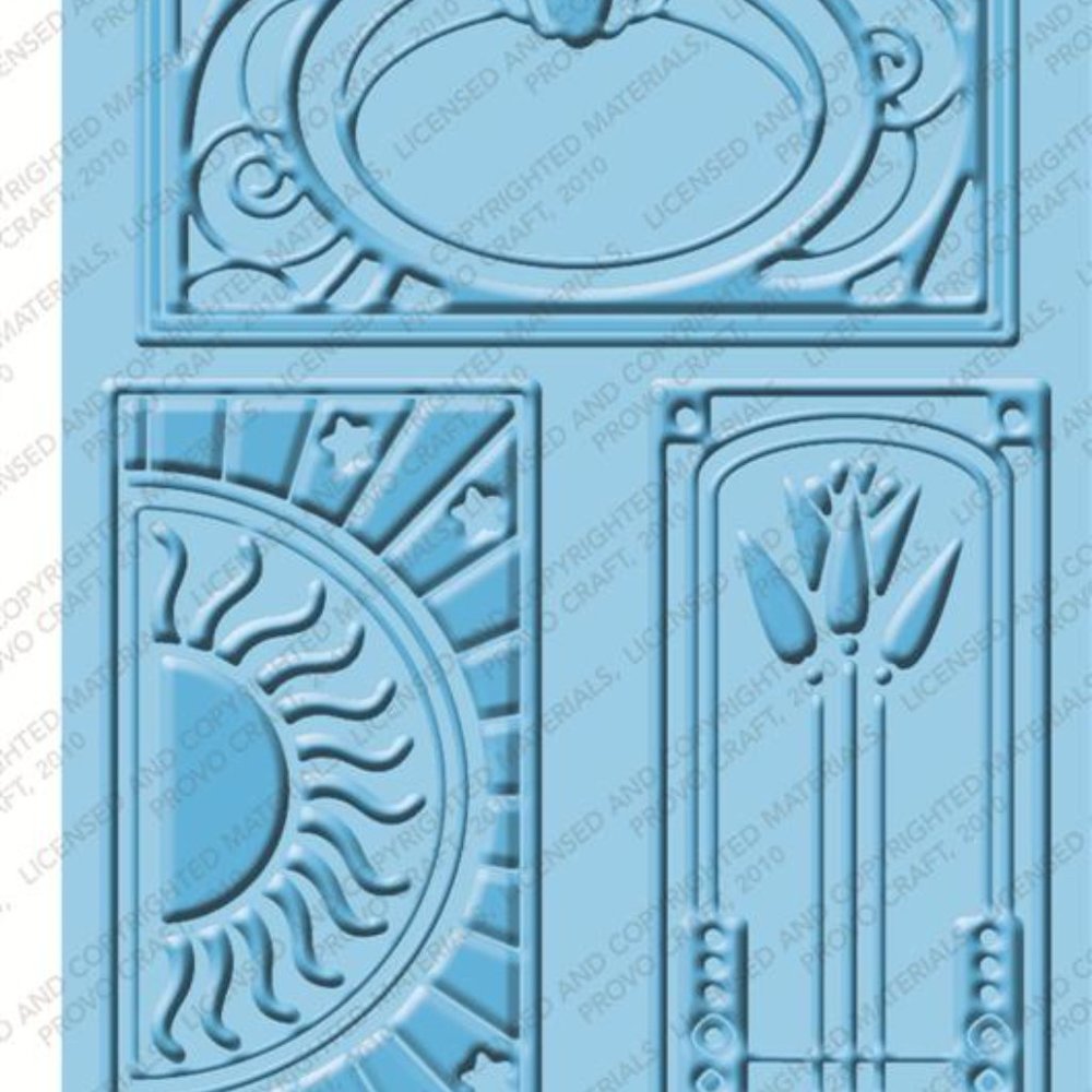 Cuttlebug 4-pc embossing folders - ART DECO - Picture 7 of 9